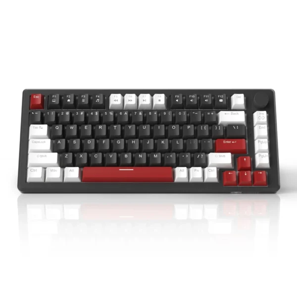 MK-Star75 White black+red, yellow switch