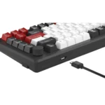 MK-Star75 Black white+red, Red switch