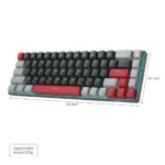 MK-BOX Black white & purple, Red switch