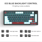 MK-Star75 White black+red, yellow switch