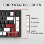 MK-Star75 White black+red, yellow switch