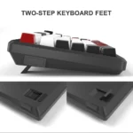 MK-Star75 Black white+red, Red switch