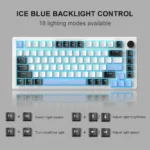 MK-Star75 Black white+blue, Brown switch