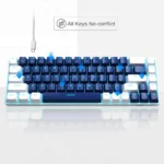 MK-BOX White blue, Blue switch