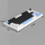MK-Star75 White black+blue, black switch