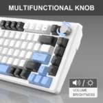 MK-Star75 Black white+blue, Brown switch