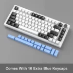 MK-Star75 Black white+blue, Brown switch