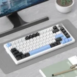 MK-Star75 Black white+blue, Brown switch