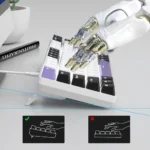 MK-BOX Black white & purple, Red switch