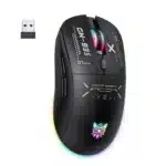 2.4GHz wireless, Bluetooth 6 programmable buttons wired USB 1000Hz polling rate 7 dynamic RGB lighting modes