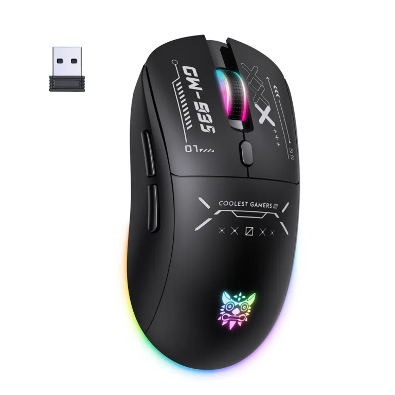 2.4GHz wireless, Bluetooth 6 programmable buttons wired USB 1000Hz polling rate 7 dynamic RGB lighting modes